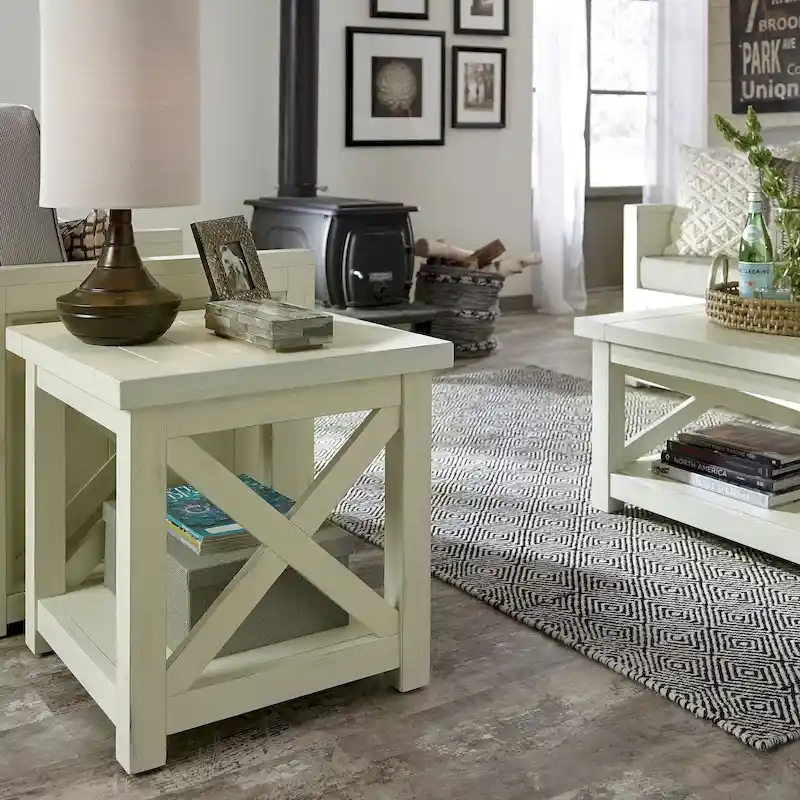 Seaside Lodge Off-White End Table