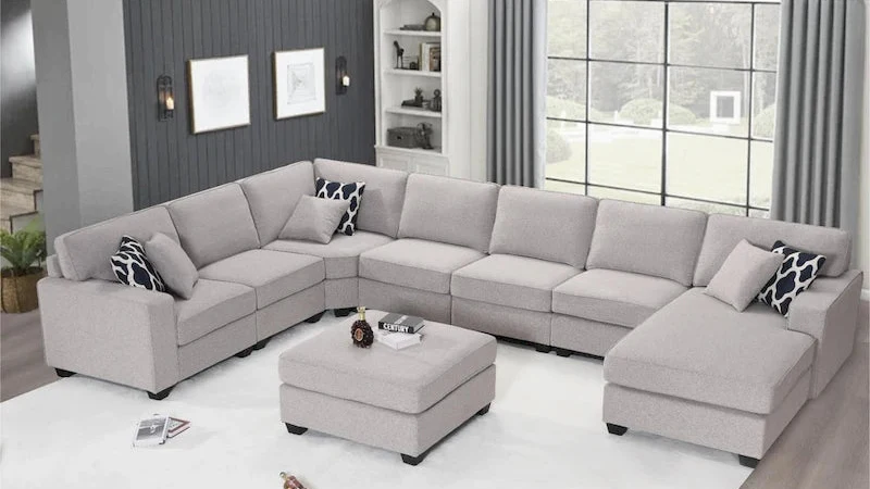 Flexible Combination Module Reversible Sectional Sofa