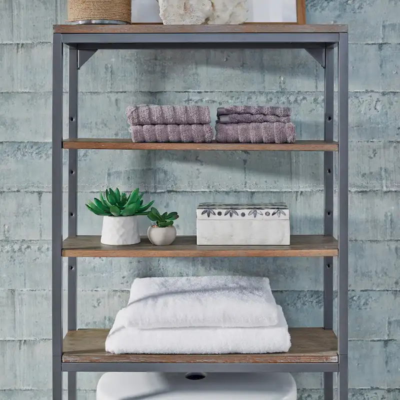 Barnside Gray Over The Commode Stand With Adjustable Shelves By Homestyles - N/A