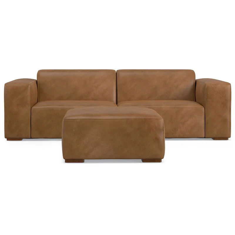 WYNDENHALL Biggs 2-Seater Modular Sofa and Ottoman Set