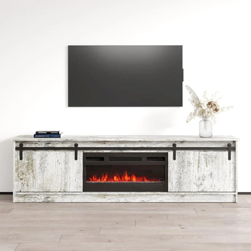 Modern Fireplace TV Stand