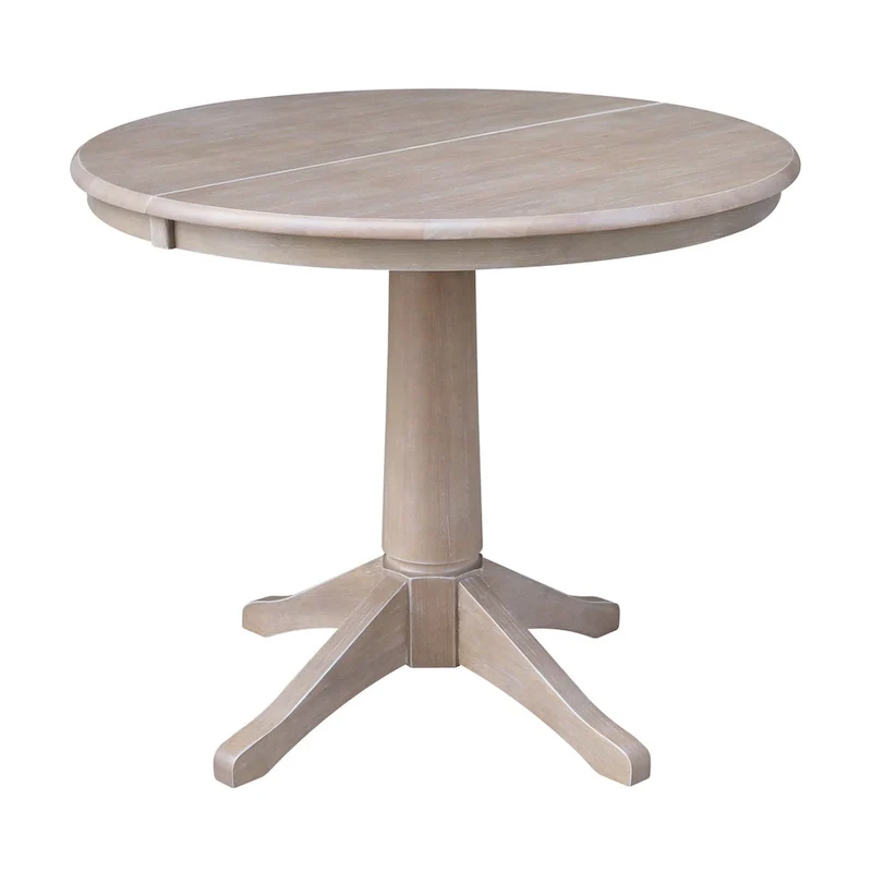 36 Round Extension Dining Table with X-Back Chairs