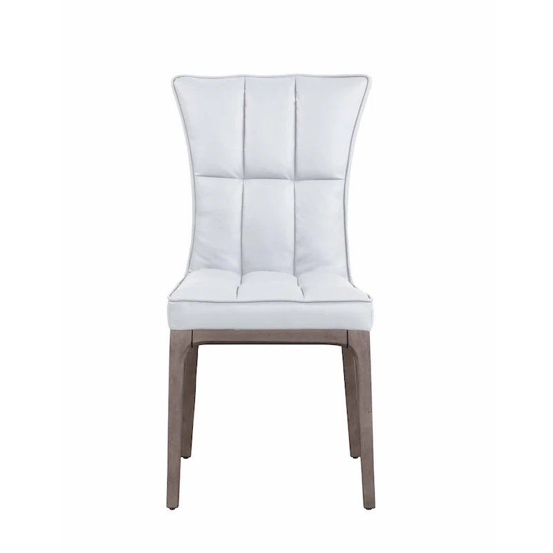 Somette Modern Tufted Side Chair with Solid Wood Frame, Set of 2