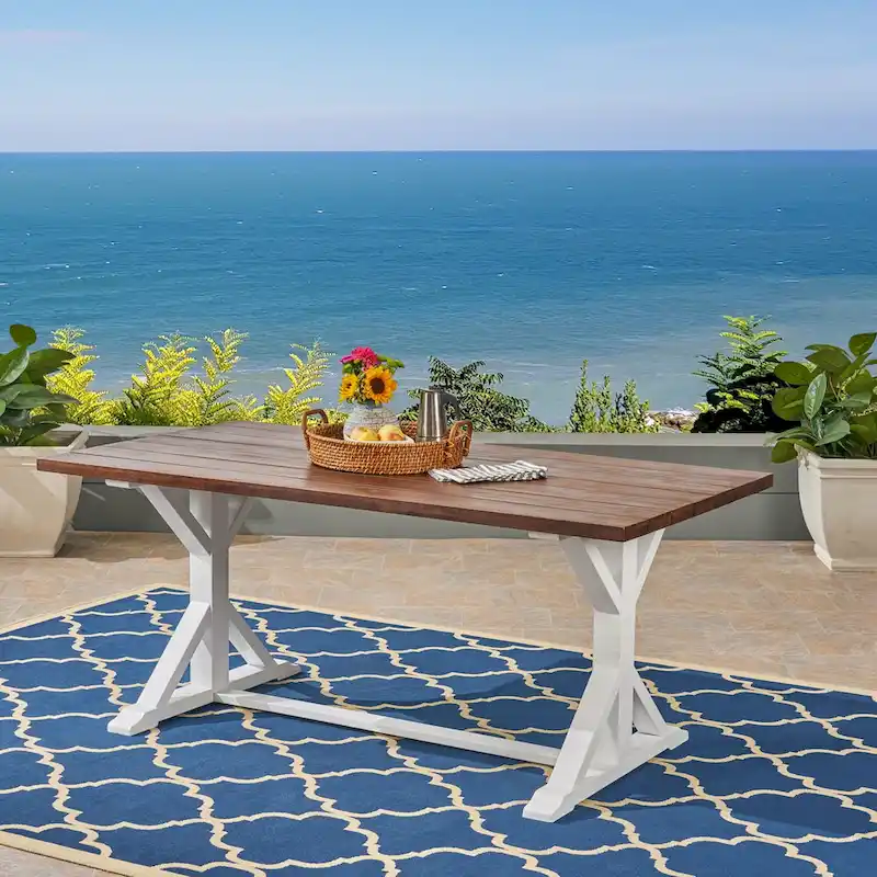 outdoor CASSIA FARMHOUSE DINING TABLE