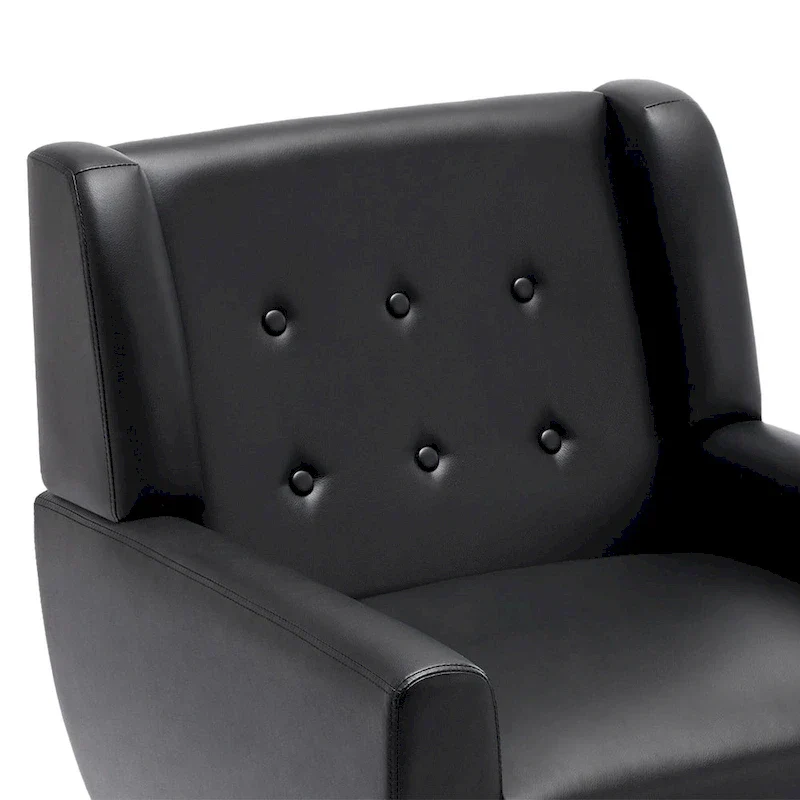 PU Leather Accent Chair Living Room Upholstered Armchair