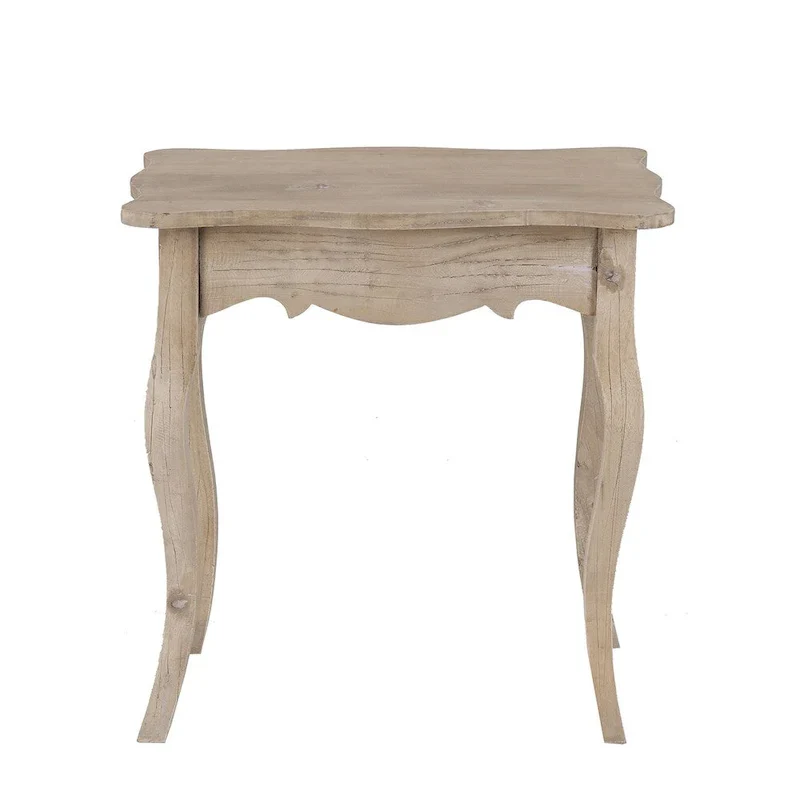 Unfinished Mindi Wood Side Table With Drawer by  - 26 x 18 x 26