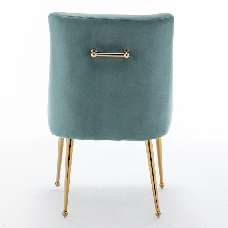 SEYNAR Velvet Upholstered Dining Chair Set of 6, Modern Glam Armless Side Chair