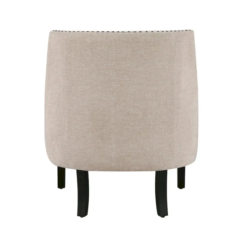 Modern Traditional Accent Chair Chenille Upholstery Button-Tufted Solid Wood 1pc Living Room Furniture
