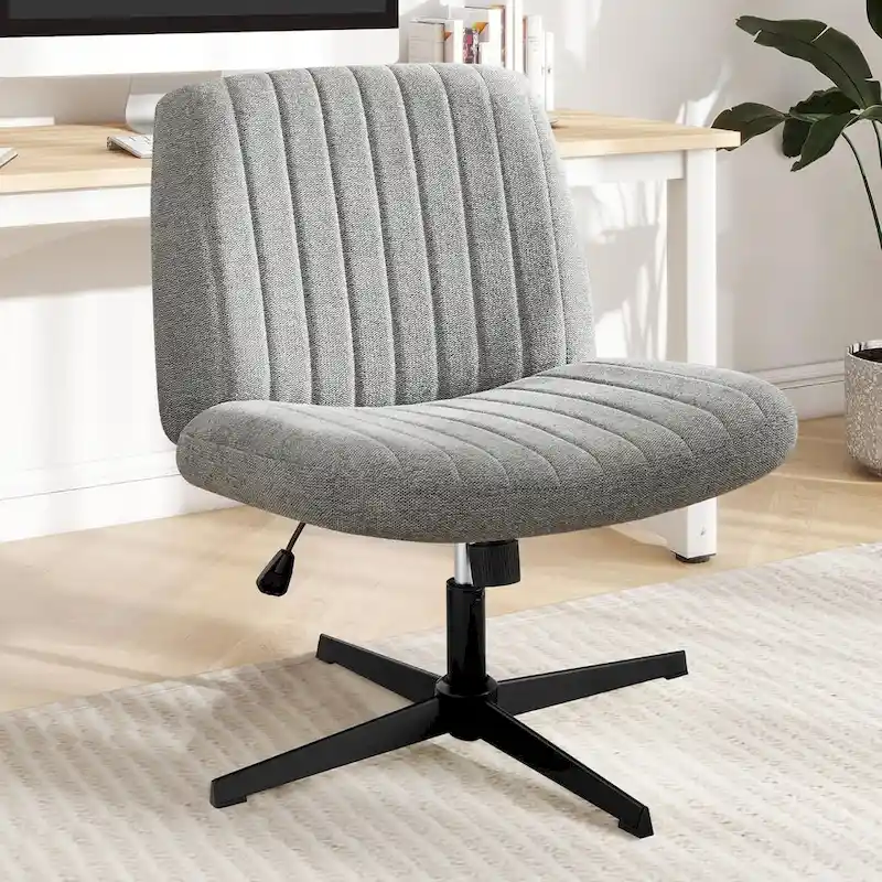 Office Desk Chair - Armless - Swivel with Wheels