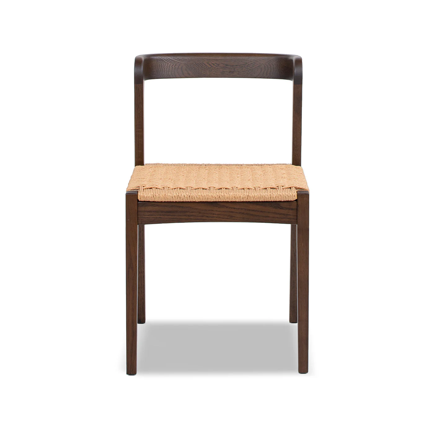 Capri Woven Seat Oak Wood Dining Chair