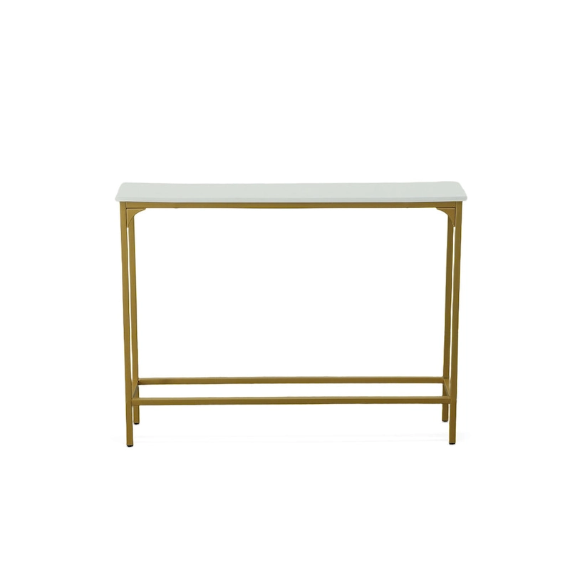 Carolina Living Slim Console Table - White/Gold
