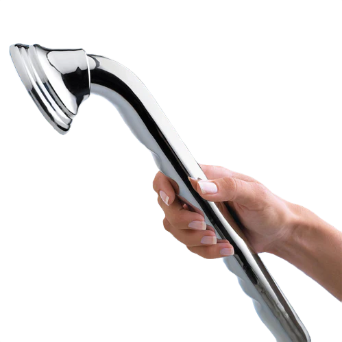 Moen Chrome Designer Grab Bar with Finger Notches, 24 in.