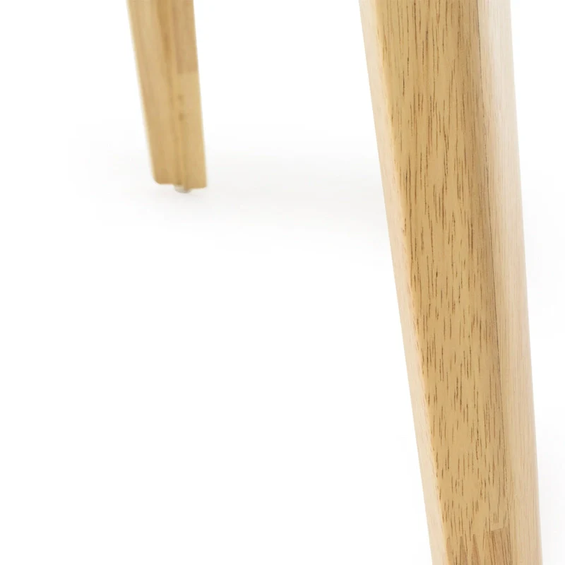 Idalia Fabric and Rubberwood Rectangular Wood Dining