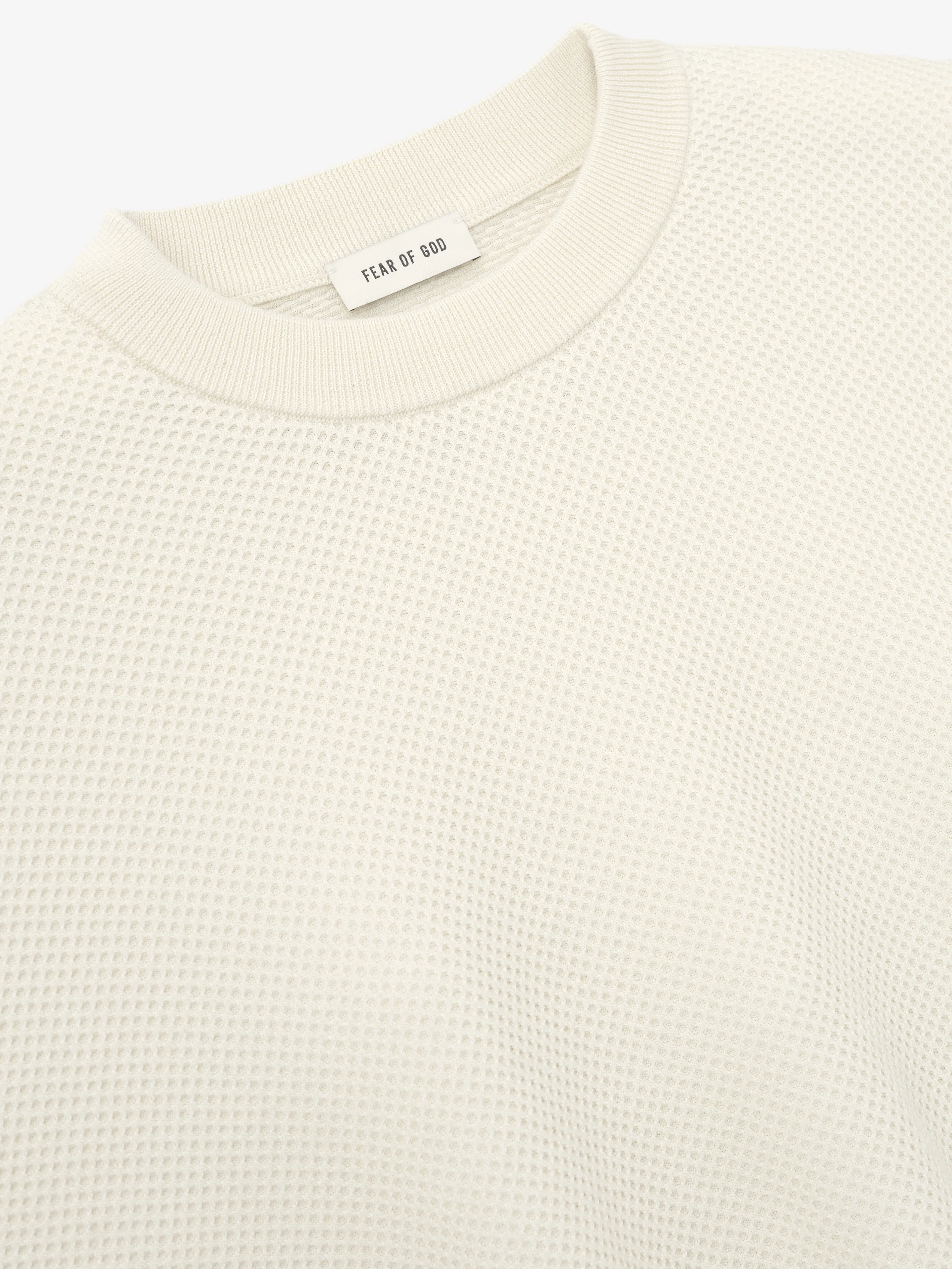 Wool Cotton Sport Mesh Knit Sweater
