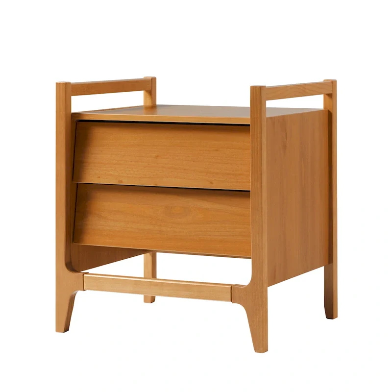 Middlebrook Designs Mid-Century Modern Solid Wood Nightstand