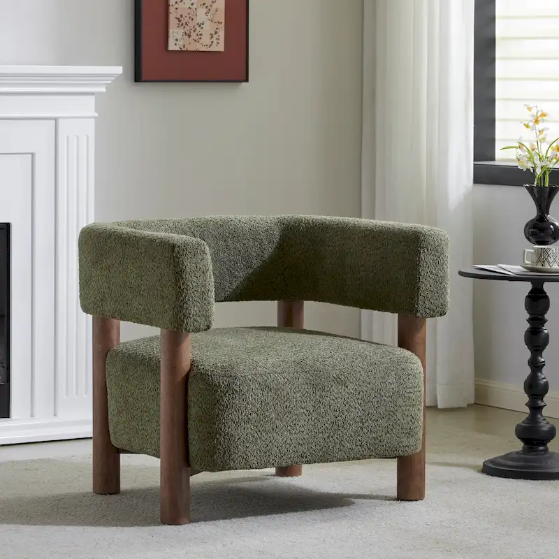 Living room fabric decorative chair