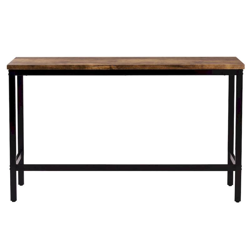 Extra Long Dining Table Set with 3 Stools Pub