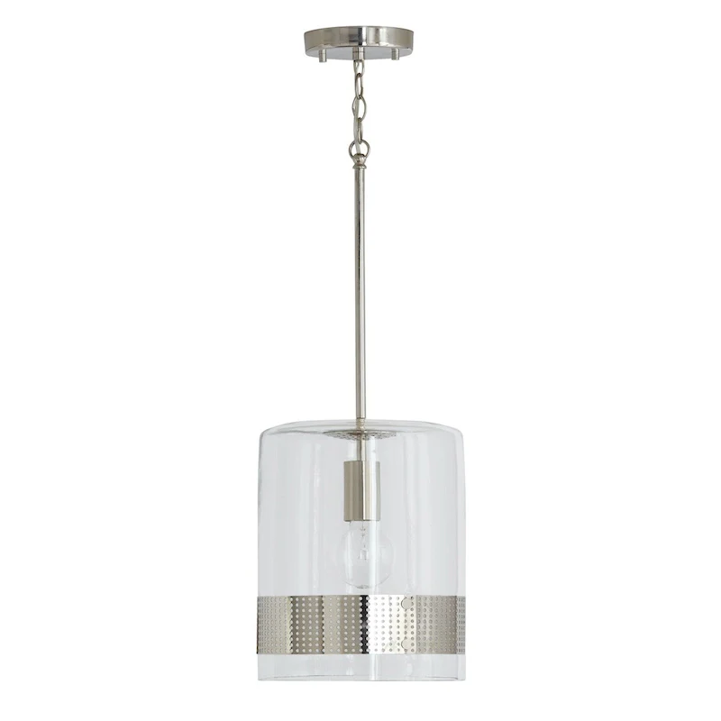 Marion 1-light Hanging Pendant w/ Clear Glass