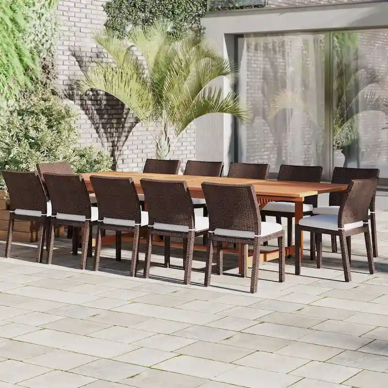 Amazonia Camille FSC Certified Wood Outdoor Patio Dining Set