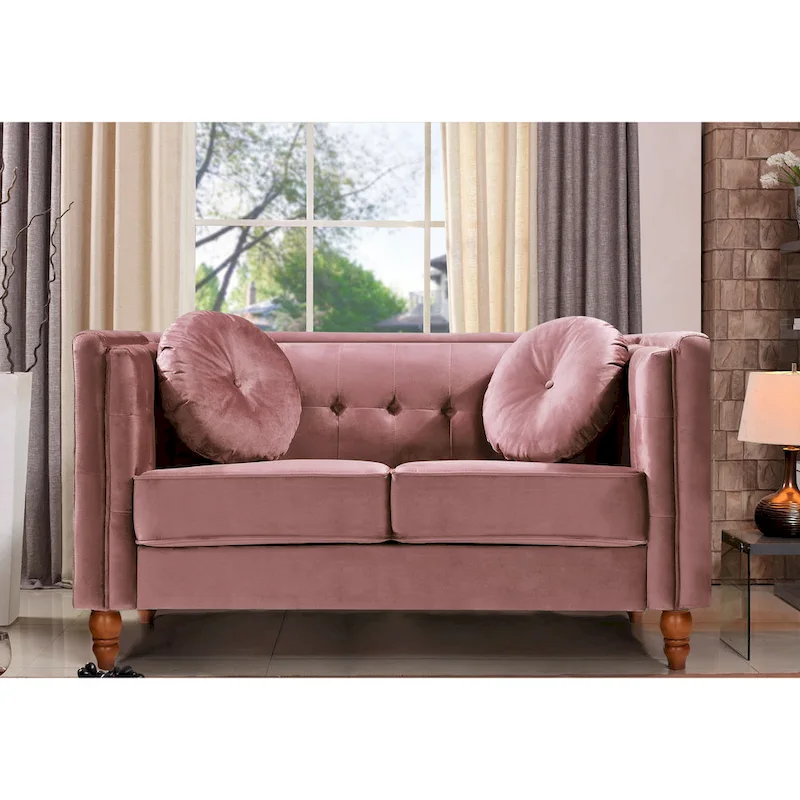 Roberta Velvet Loveseat