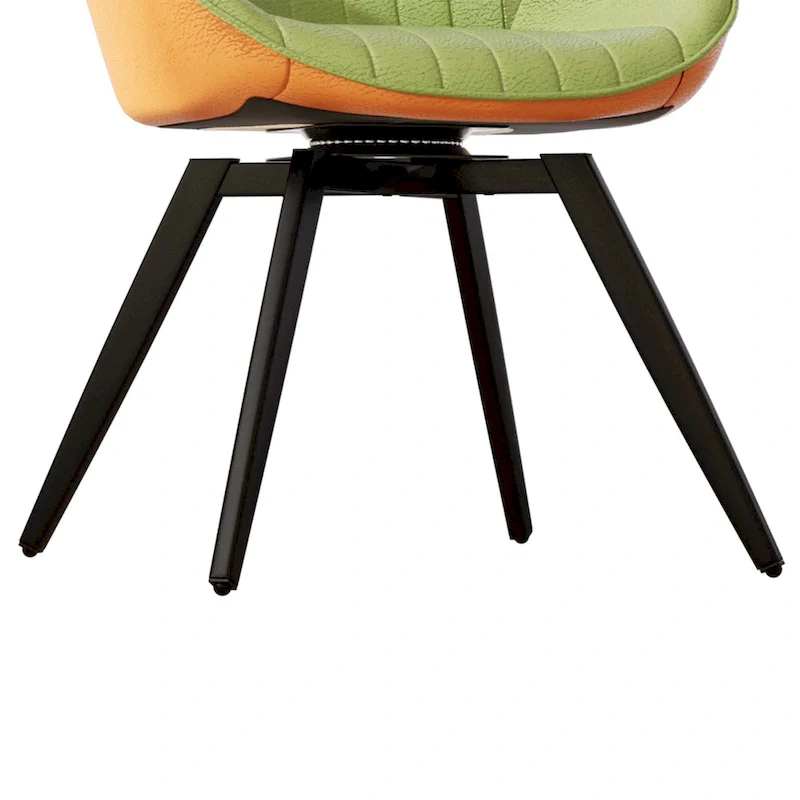 Set Of 2 Dining Chairs With Metal Legs