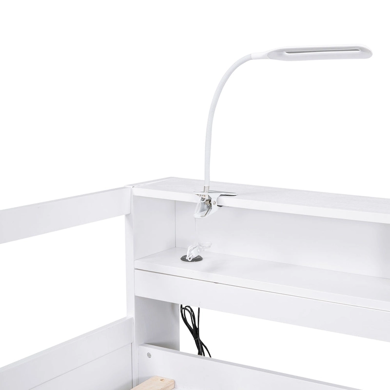 Twin XL Wood Daybed with 2 Trundles and USB Charging Design