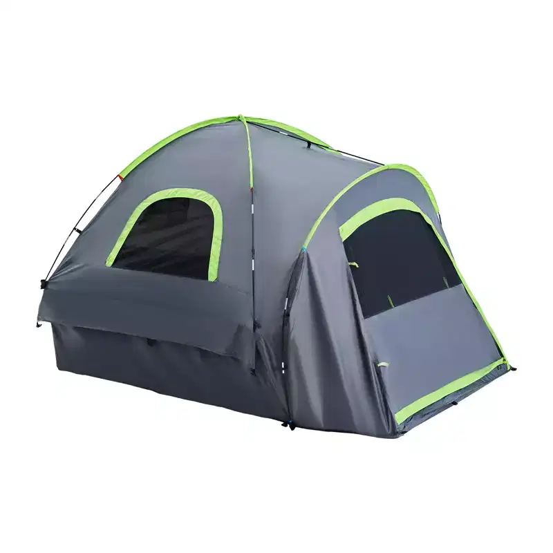 VEVOR Pickup Truck Tent, Fit 5.5-6.0 ft Truck Tents, Waterproof PU2000mm 2-3 Person Sleeping Truck Bed Tent with Double Layer Design Windows, Gray