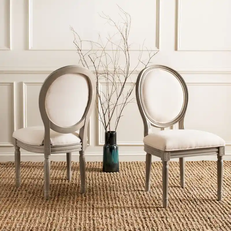 SAFAVIEH Rona Parisian Oval Dining Chair (Set of 2) - 20Wx20Dx39H