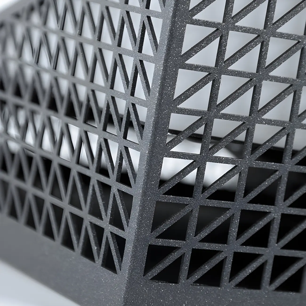 Designed Eave Simple Black Metal Post Cap Light