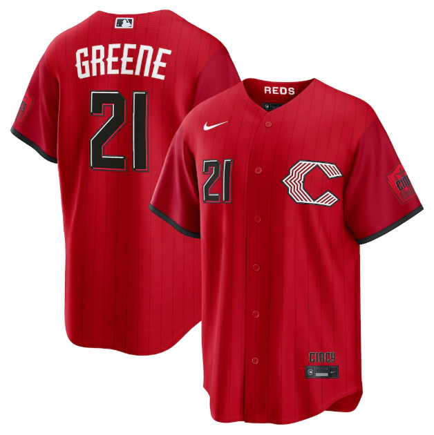 Cincinnati Reds Hunter Greene Red 2026 City Connect Stadium Jersey