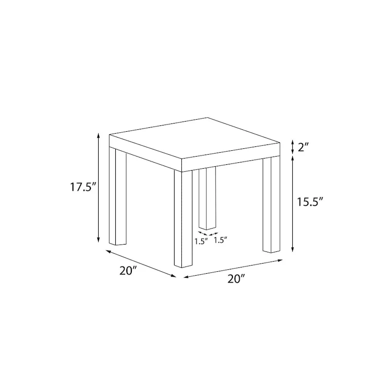 DHP Parsons End Table