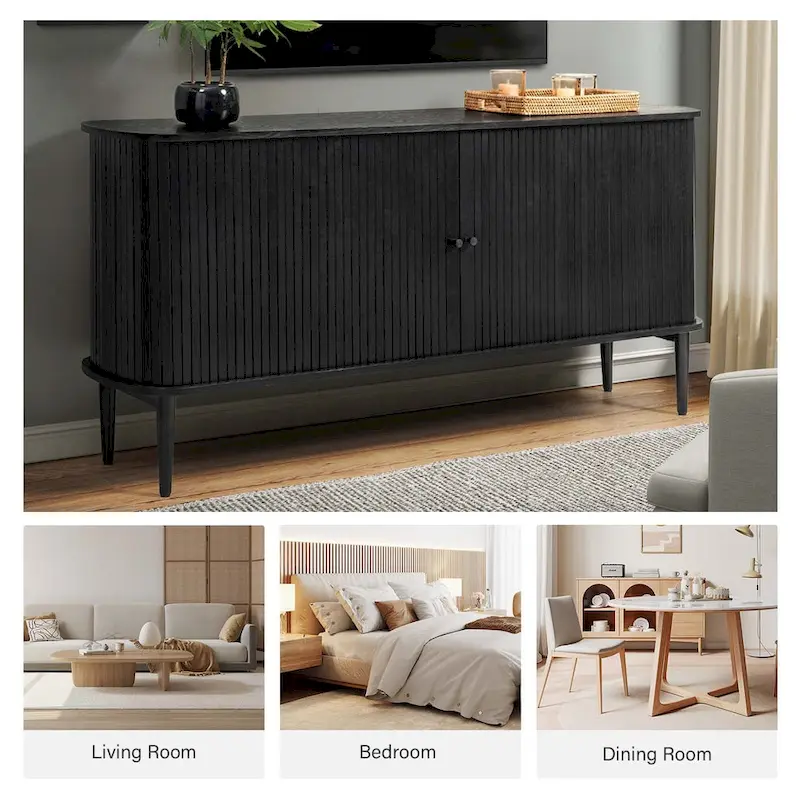 Franz Modern 63Wide Sideboard with adjustable shelf by HULALA HOME