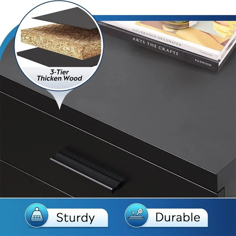 3 Drawer File Cabinet - 15.4D x 18.5W x 25.6H