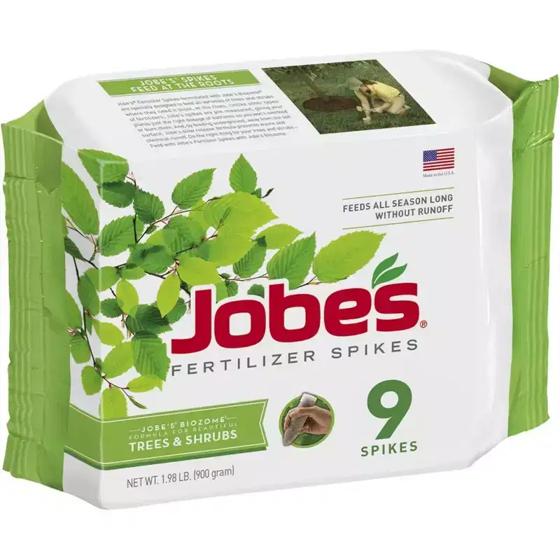 Jobe's Tree and Shrub Fertilizer 15-3-3 Spikes, 9 Spikes Per Package