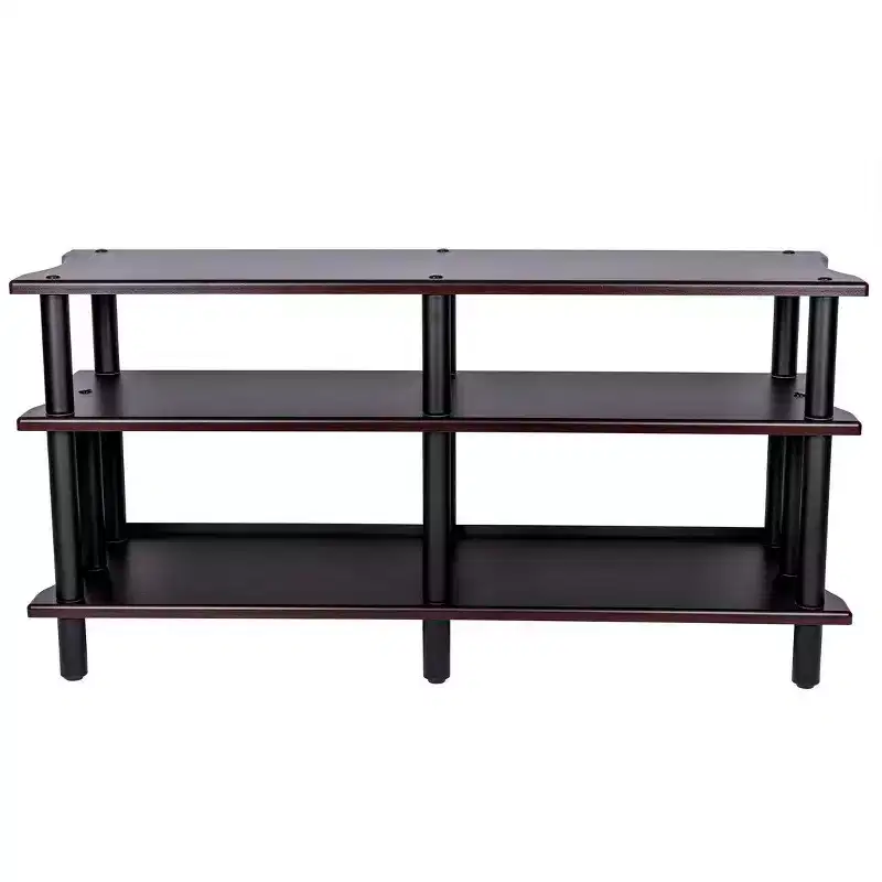 Monolith Double-Wide XL 3-Tier AV Stand 300 lbs Weight Capacity Per Shelf Organize Display AV Components Home Theater or Entertainment System,