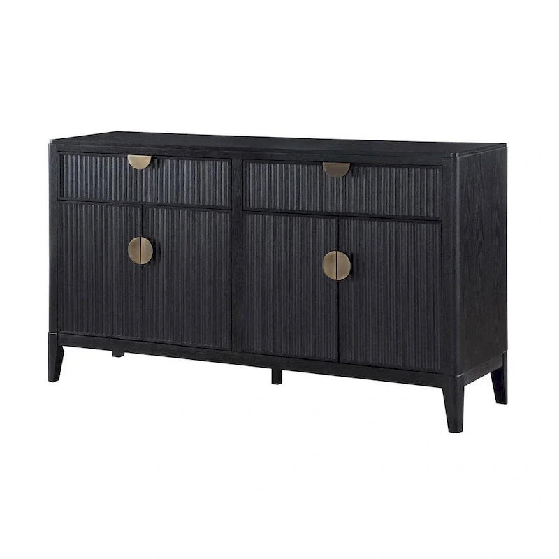 Mason Black 2-drawer Sideboard