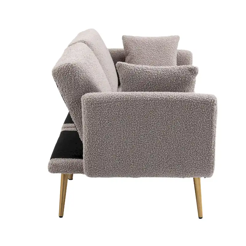 Linen Modular Sofa Section Armless Accent Chair
