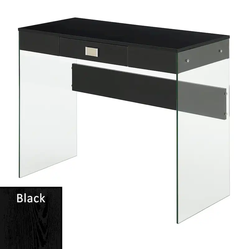 Convenience Concepts SoHo 1 Drawer Glass 36 Desk