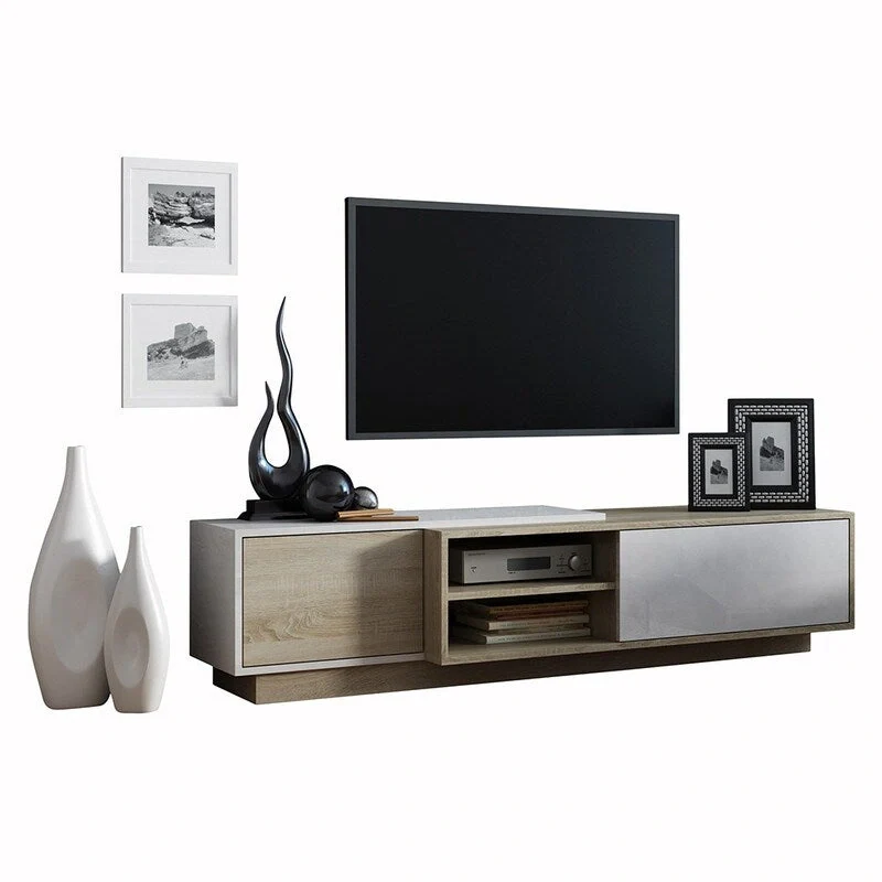 Modern TV Stand with Cabinet Storage