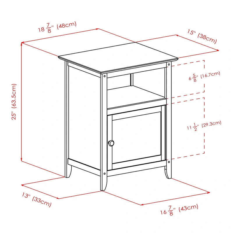 Henry Accent Table, Nightstand