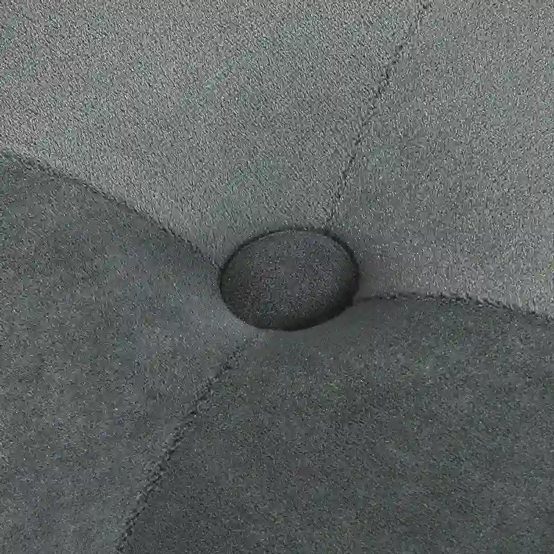 Pink Round Tufted Ottoman Footstool 14 Inch