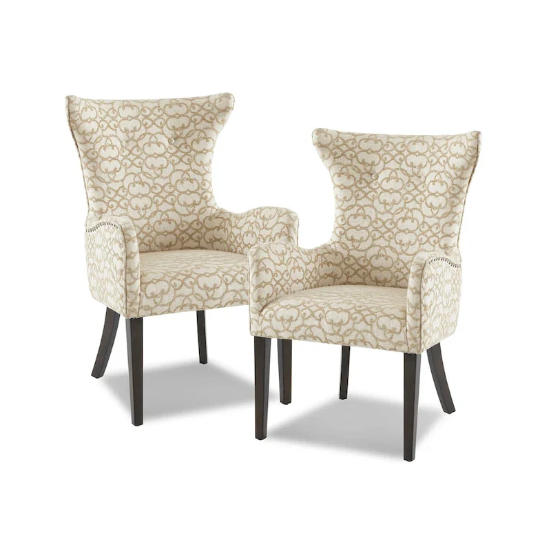 Tan Arm Dining Chair (Set of 2) - 25w x 26.5d x 39.75h