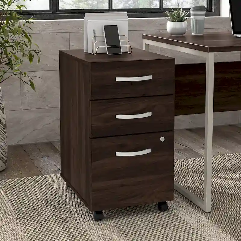 Hybrid 3 Drawer Mobile File Cabinet by Bush Business Furniture