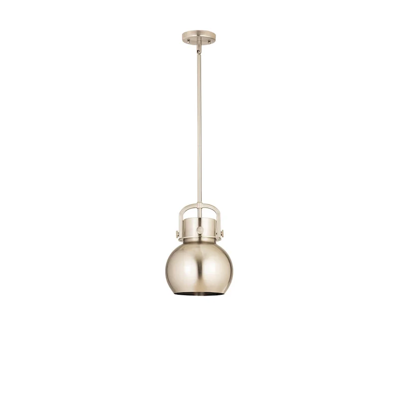 Innovations Lighting Newton Metal Sphere - 1 Light 8  Stem Hung Pendant