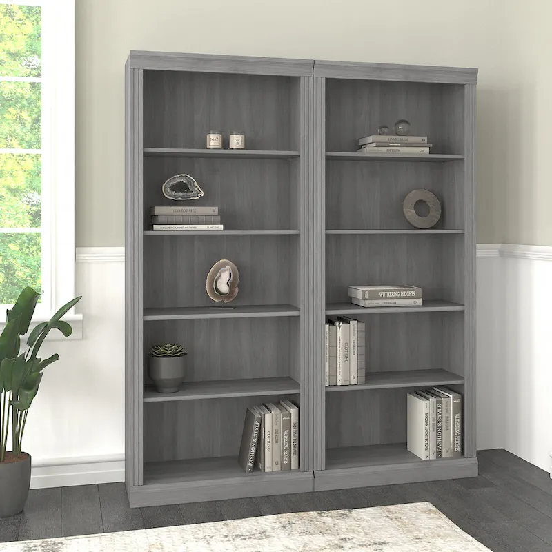 Tall 5 Shelf Bookcase