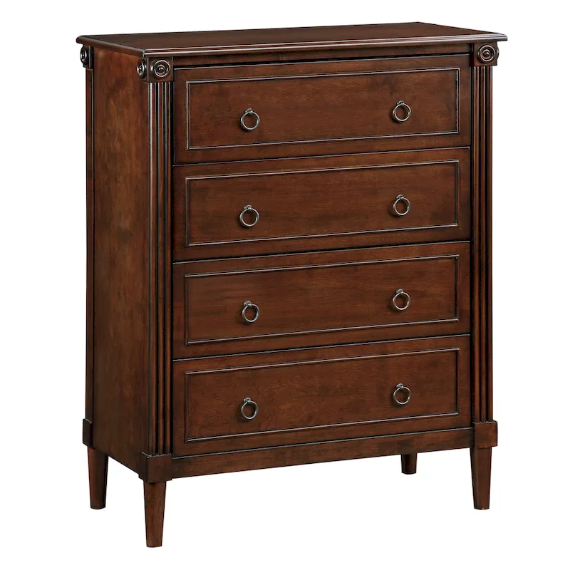 Joneigh Traditional Solid Wood 4-Drawer Chest by