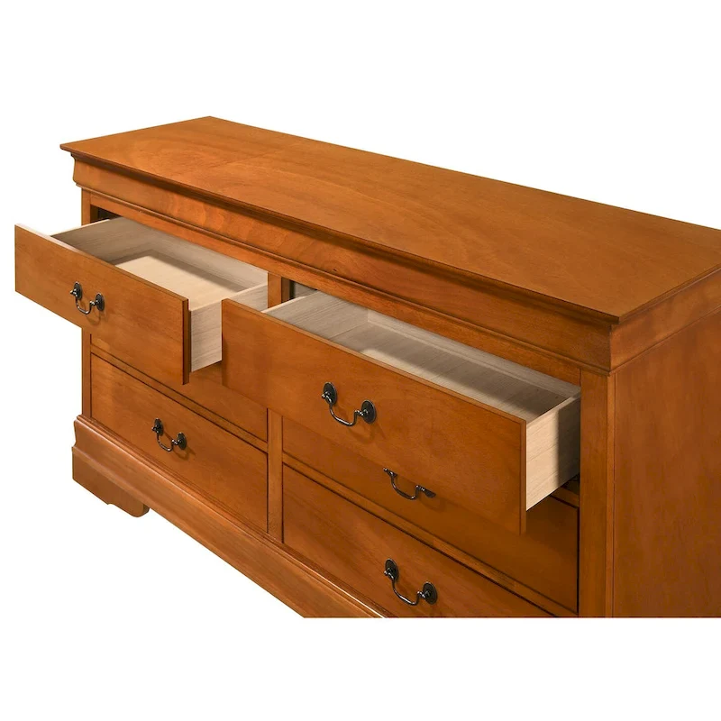 Louis Phillipe 2 6-Drawer Dresser