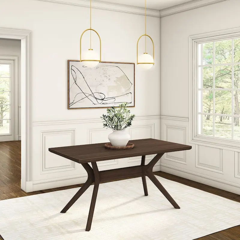 Cross Leg Rectangular Dining Table