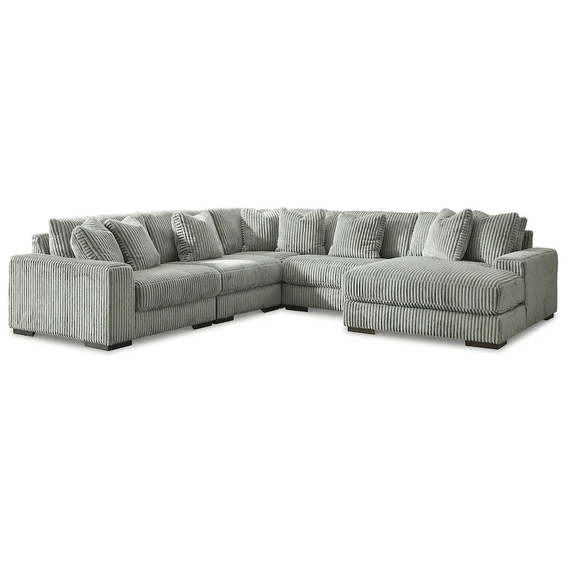 5-Piece Sectional with Chaise - 133W x 133D x 38H