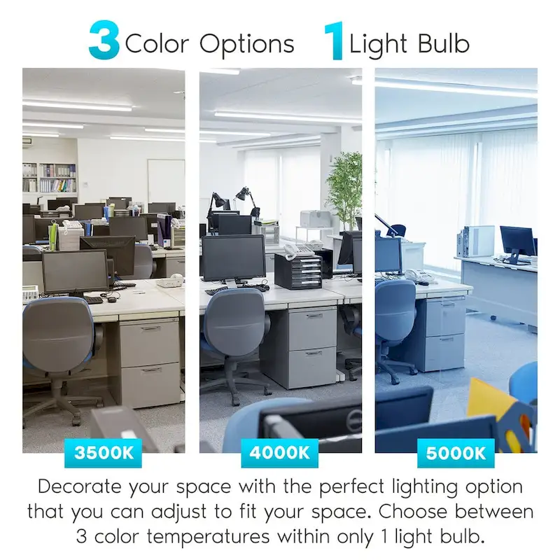 Luxrite 12-Pack 4FT T8 LED Tube Light, 18W=32W, 3 Color Option, Single and Double End Powered, 2340 Lumens, UL, DLC - 12